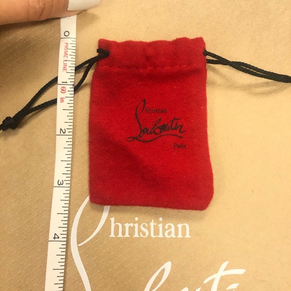 New Empty Christian Louboutin Red drawstring Pouch - Picture 4 of 6